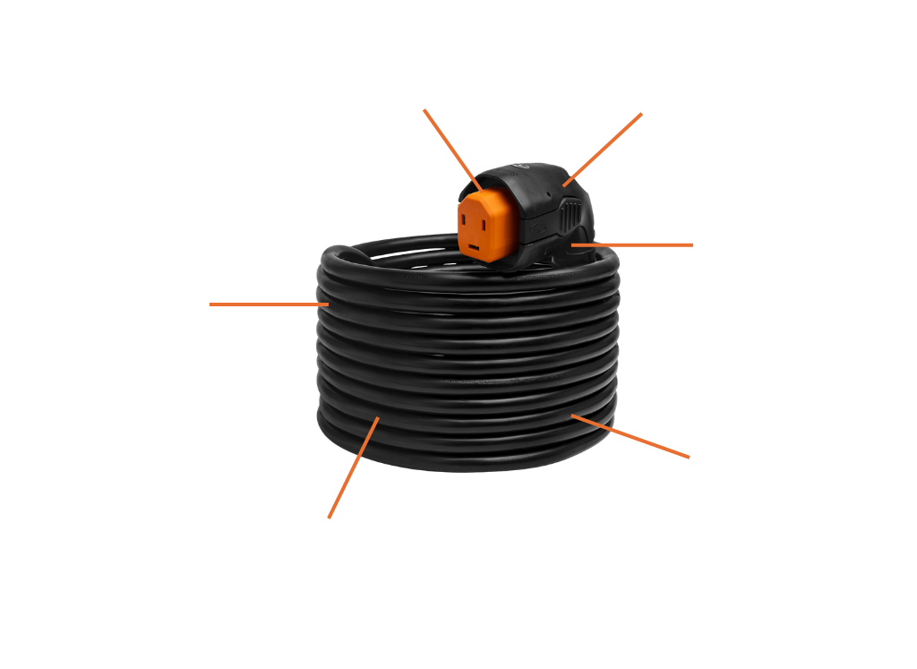 Angled RV Cordset 30 Amp Features