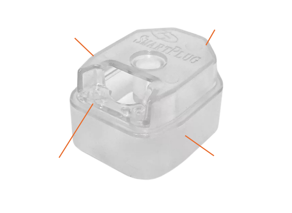 SmartPlug Male Inlet Connector Strain Relief