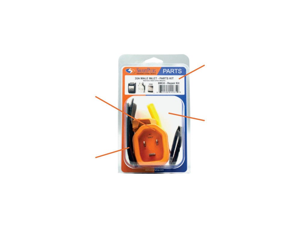 Male Inlet Connector - Service Kit