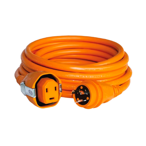 DUAL CONFIGURATION CORDSET WITH SHORE POWER TWIST-TYPE CONNECTOR