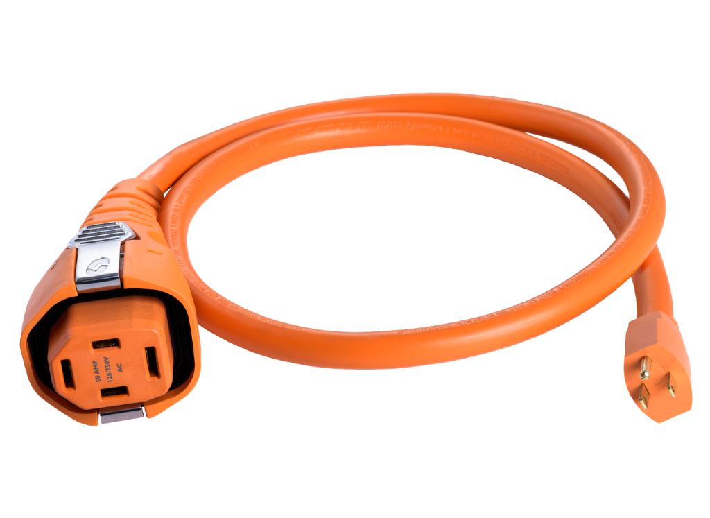 50 Amp SmartPlug Female Connector to 15 Amp STD Wall Plug Connector