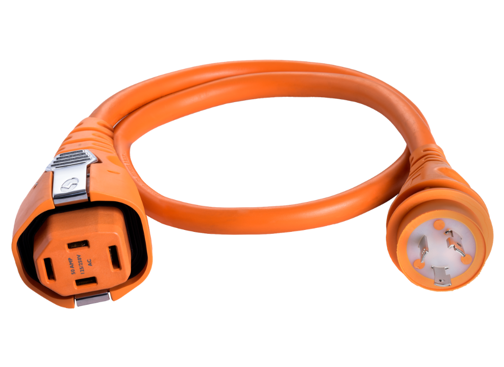50 Amp SmartPlug Female Connector to 30 Amp Male Twist-type Connector